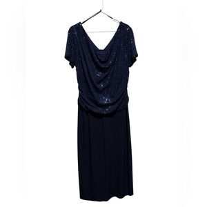 Enfocus Studio Navy Blue Dress Size 16W